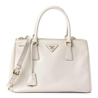 Prada Saffiano Small Galleria Double Zip Tote Talco 1 of 13