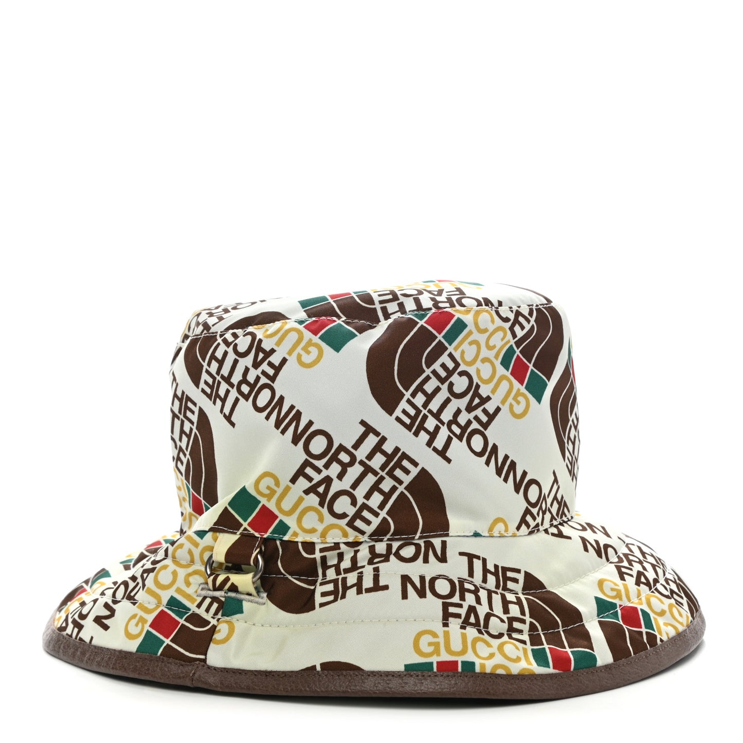 X THE NORTH FACE Nylon Reversible Self-Tie Bucket Hat L Beige Sky Blue