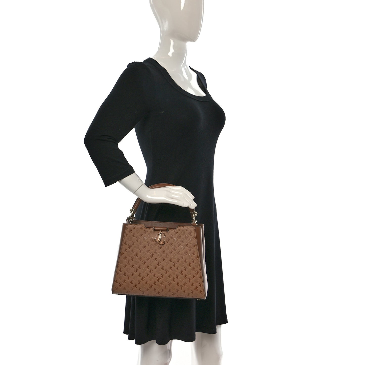 Calfskin Medium Varenne Top Handle Satchel Tan