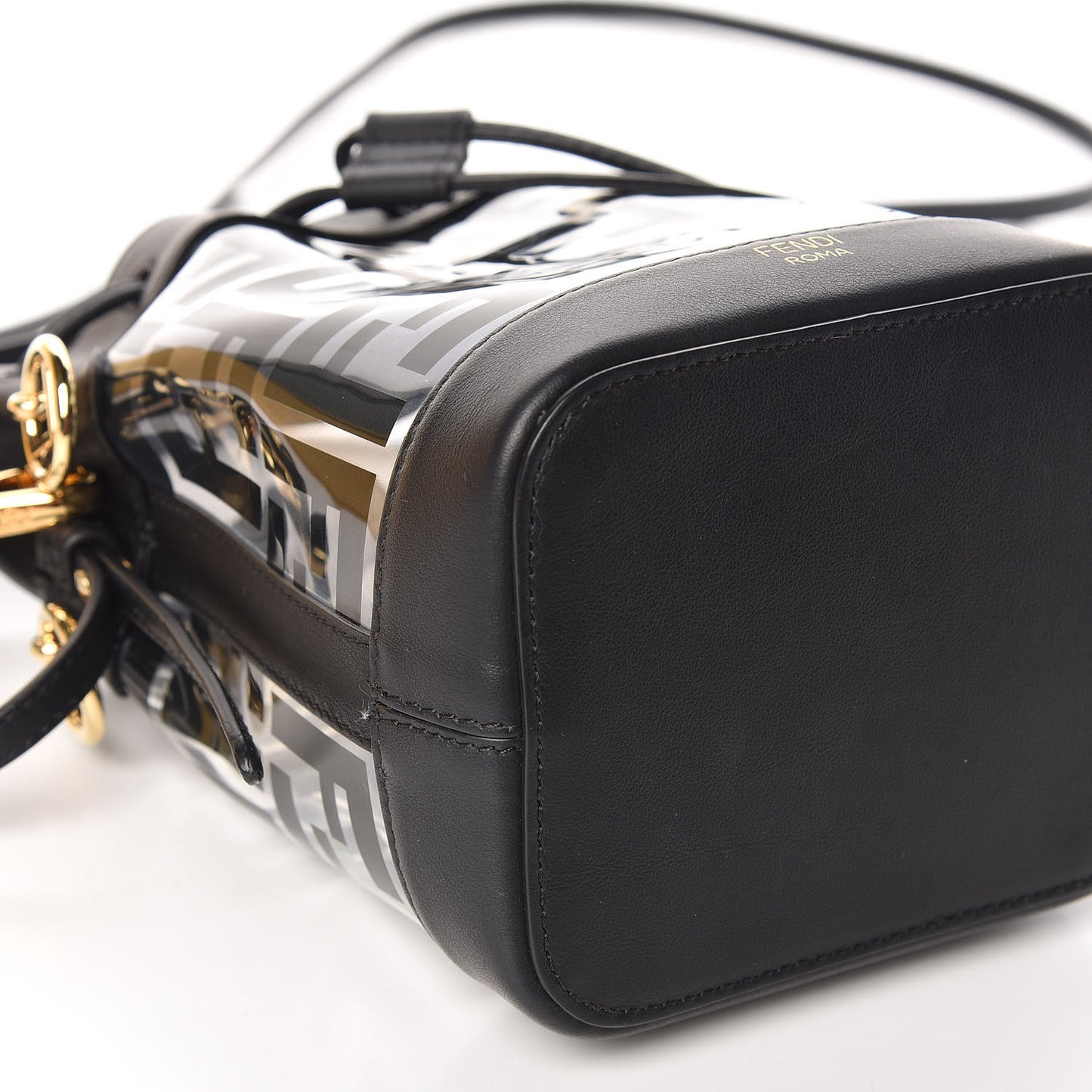 TPU FF Vitello Grace F is Fendi Mini Mon Tresor Bucket Bag Black