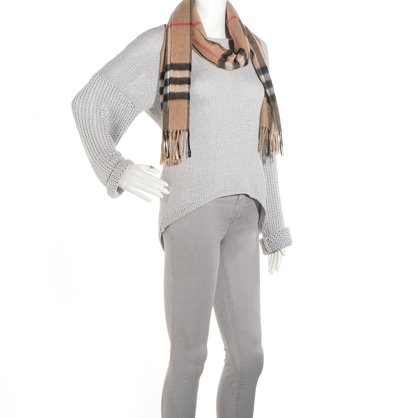 Cashmere Icon Check Scarf