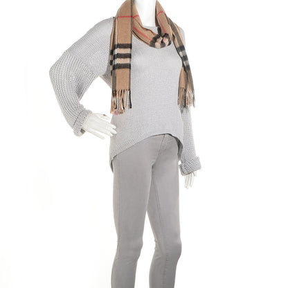 Burberry Cashmere Icon Check Scarf 2 of 5