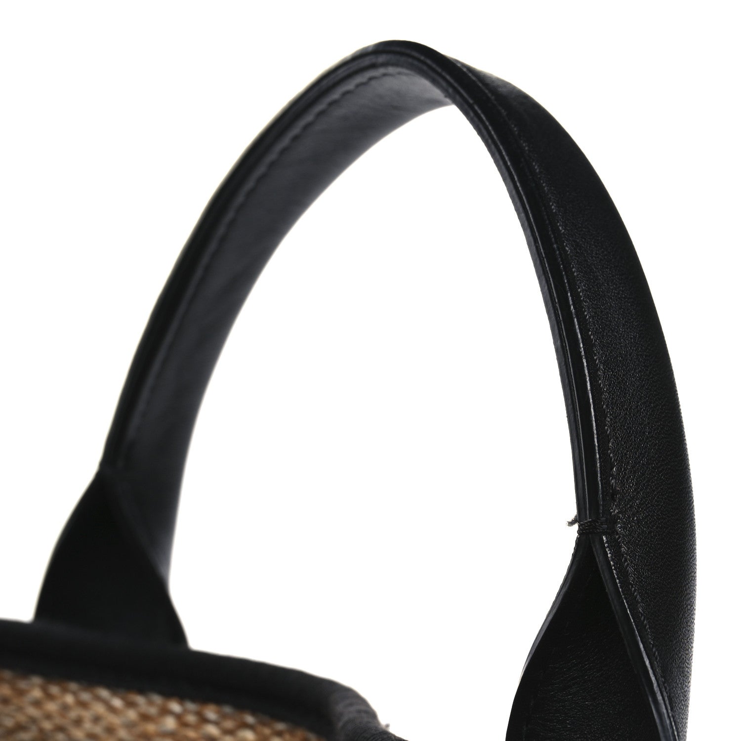 Chanel Woven Straw Raffia Logo Tote Blue Beige 11 of 12