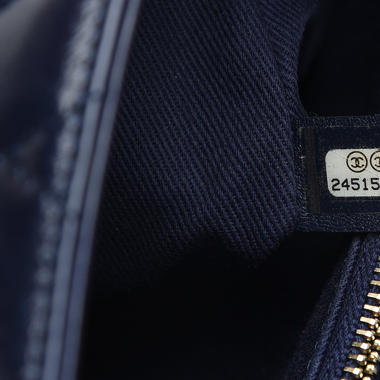 Chanel Calfskin Chevron Quilted Medium Coco Handle Flap Blue 6 of 10