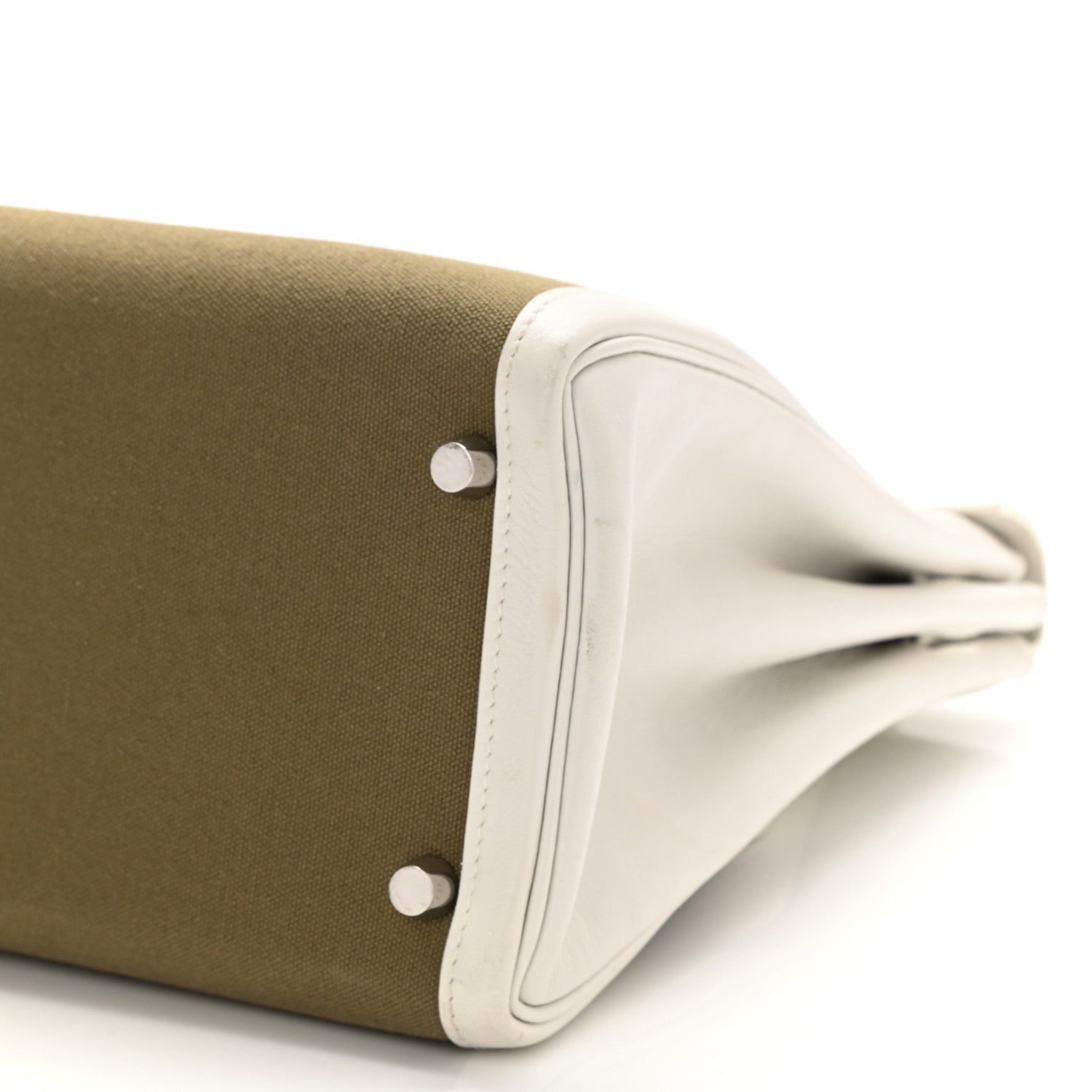 Hermes Toile Swift Kelly Retourne 32 White 10 of 12