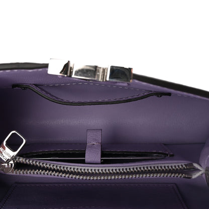 Louis Vuitton Iridescent Ostrich Capucines East West Mini White Pearl Lilac 5 of 9