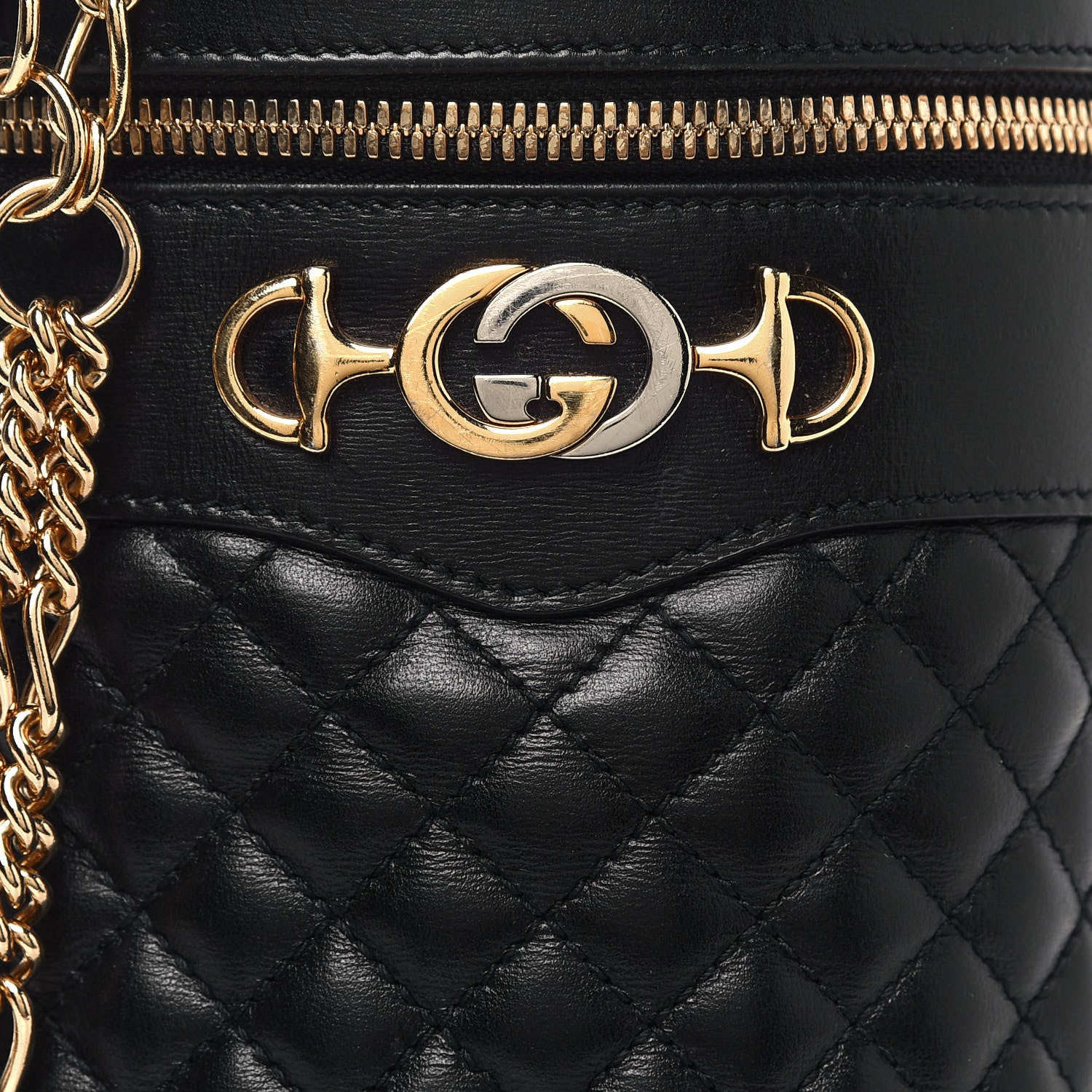 Gucci Calfskin Trapuntata Zumi Belt Bag Black 8 of 14