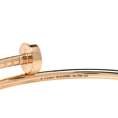 Cartier 18K Yellow Gold Small Juste Un Clou Bracelet 16 4 of 6