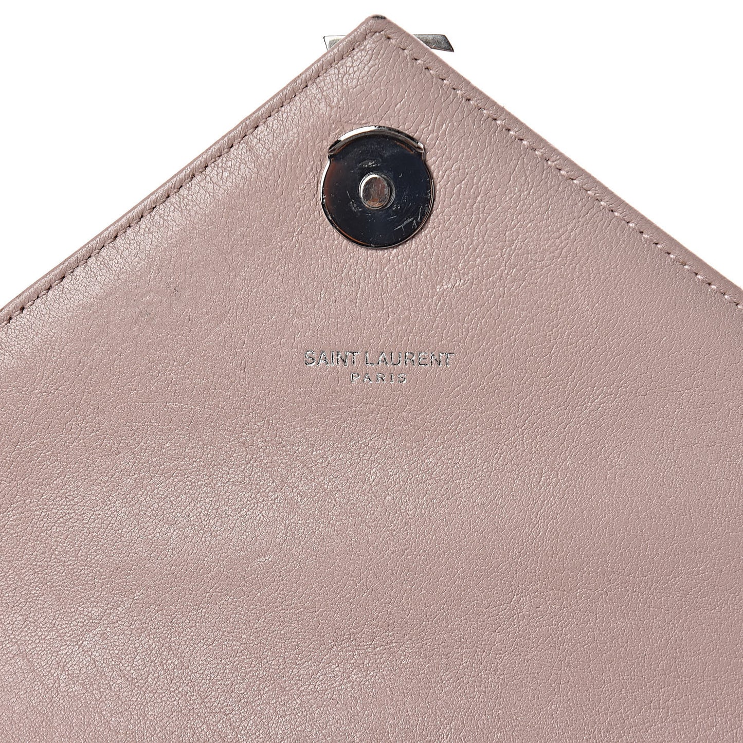 Sheepskin Matelasse Chevron Monogram Medium College Bag Rose Poudre