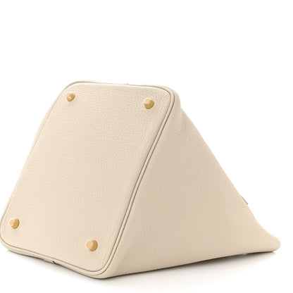 Hermes Taurillon Clemence Picotin Lock 22 MM Beton 10 of 10