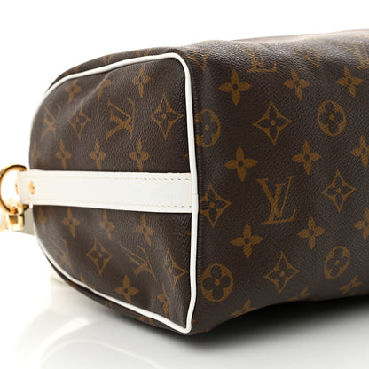 Louis Vuitton Monogram LV Match Speedy Bandouliere 25 White 8 of 12