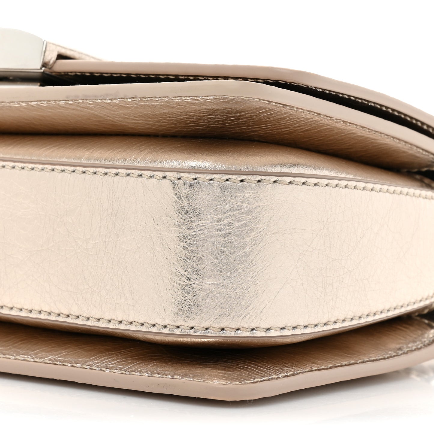 Laminated Calfskin Small 4G Sliding Chain Bag Dusty Gold