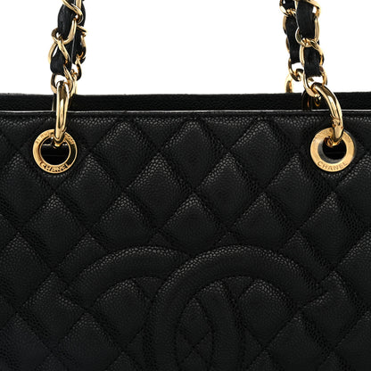 Chanel Caviar Quilted Grand Shopping Tote GST Black 8 of 10