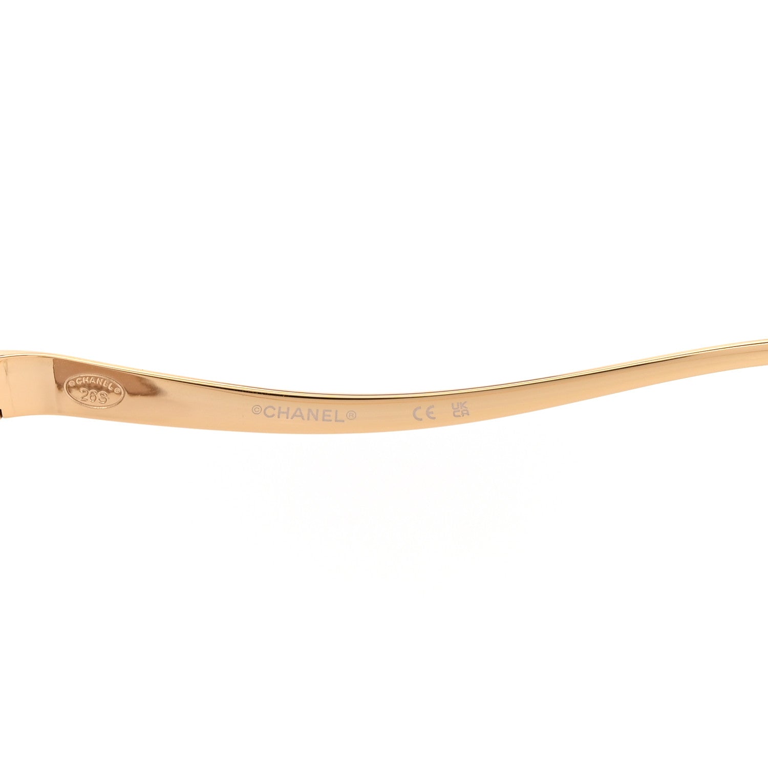 Chanel Metal Pearl Pilot Sunglasses 71790 Gold 6 of 8