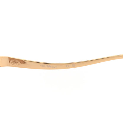 Chanel Metal Pearl Pilot Sunglasses 71790 Gold 6 of 8