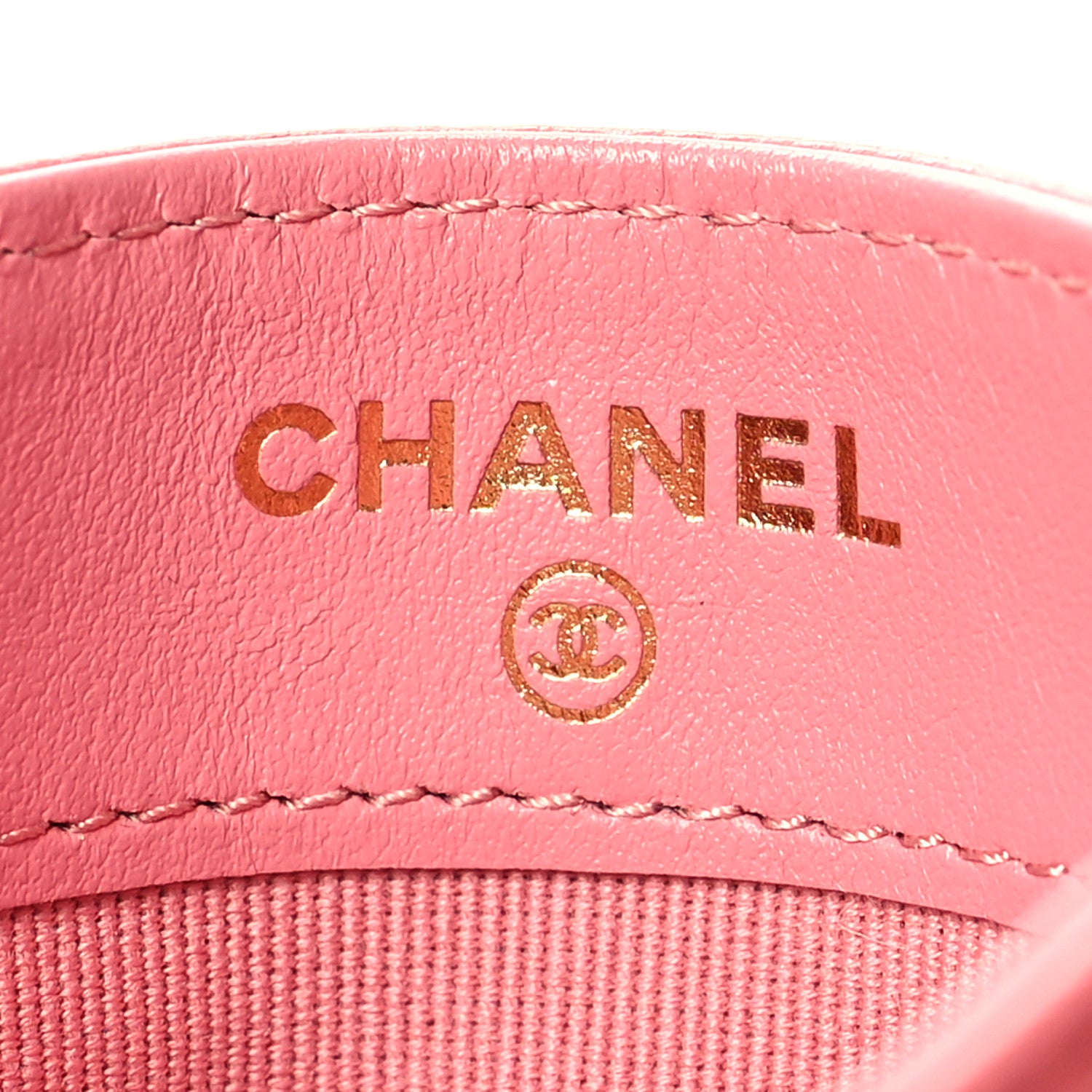 Chanel Caviar Quilted Card Holder Pink 6 of 10