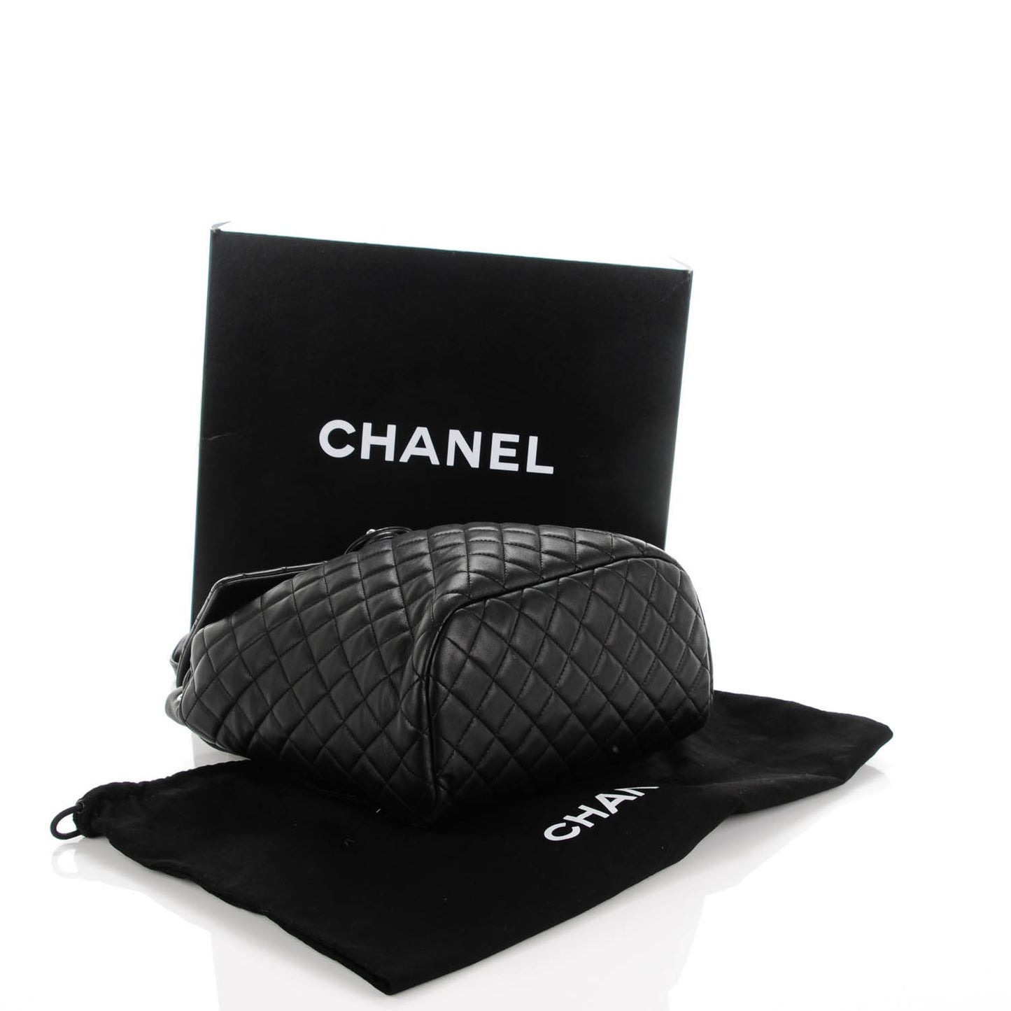 Lambskin Quilted Large Urban Spirit Backpack Black
