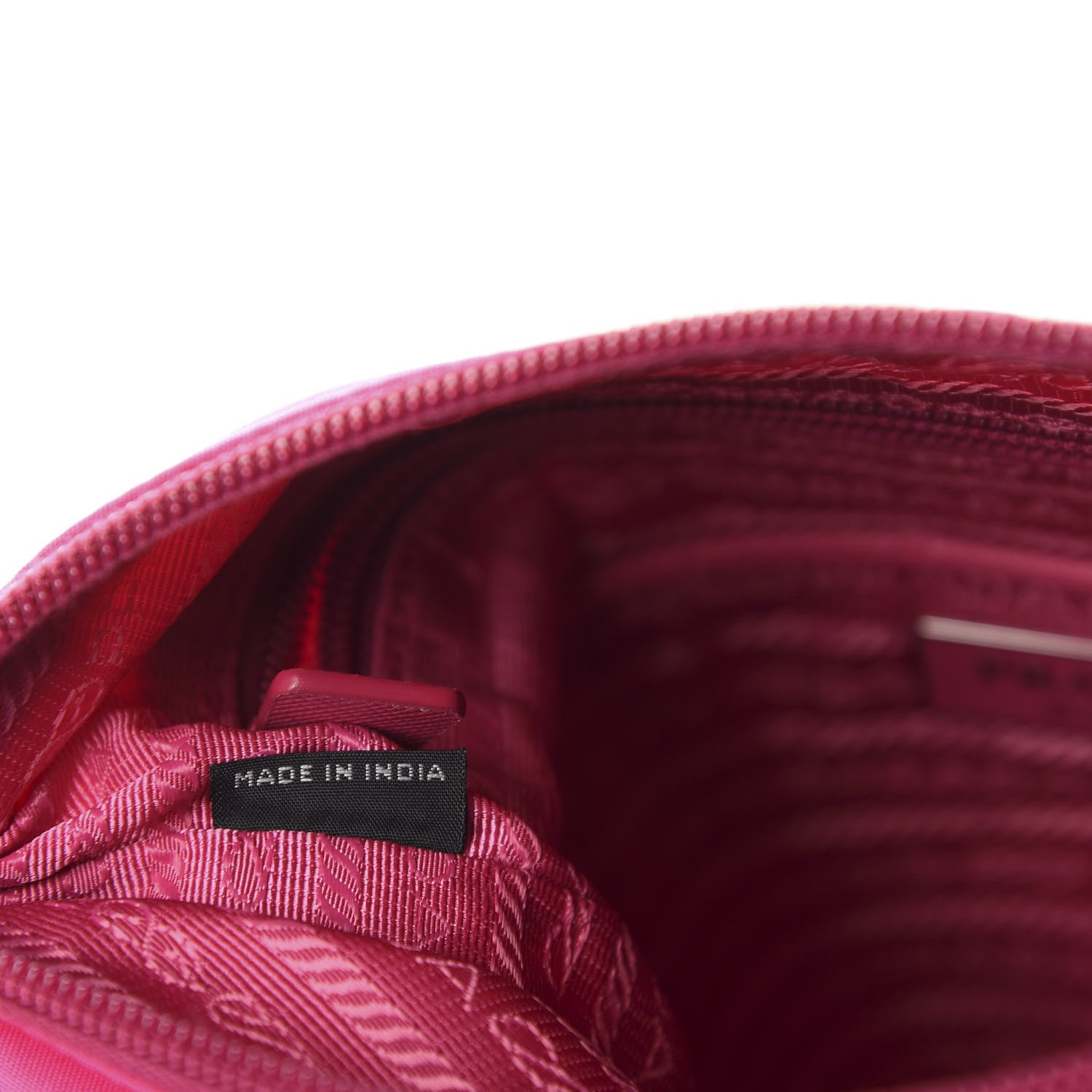 Prada Nylon Vela Flat Messenger Bag Fuxia 9 of 10