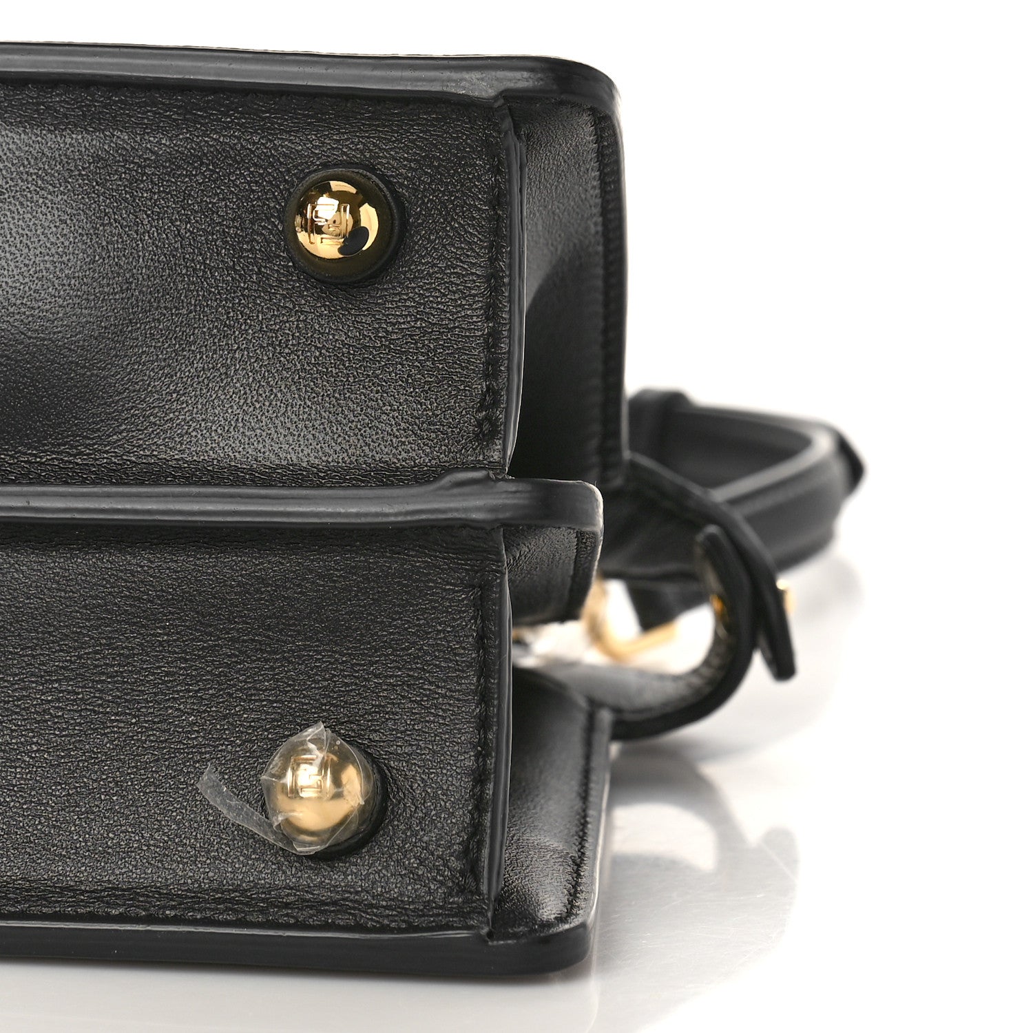 Fendi Shiny Nappa Petite Peekaboo I SEE U Satchel Black 8 of 8