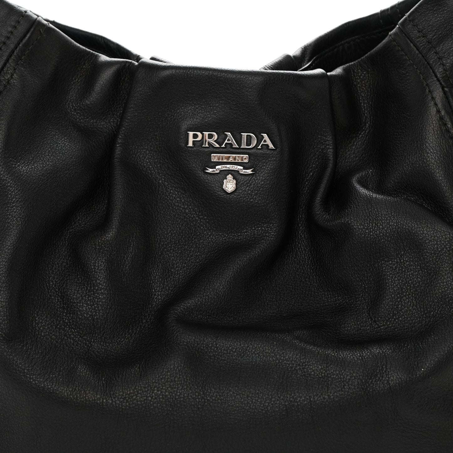Vitello Daino Side Pocket Hobo Black