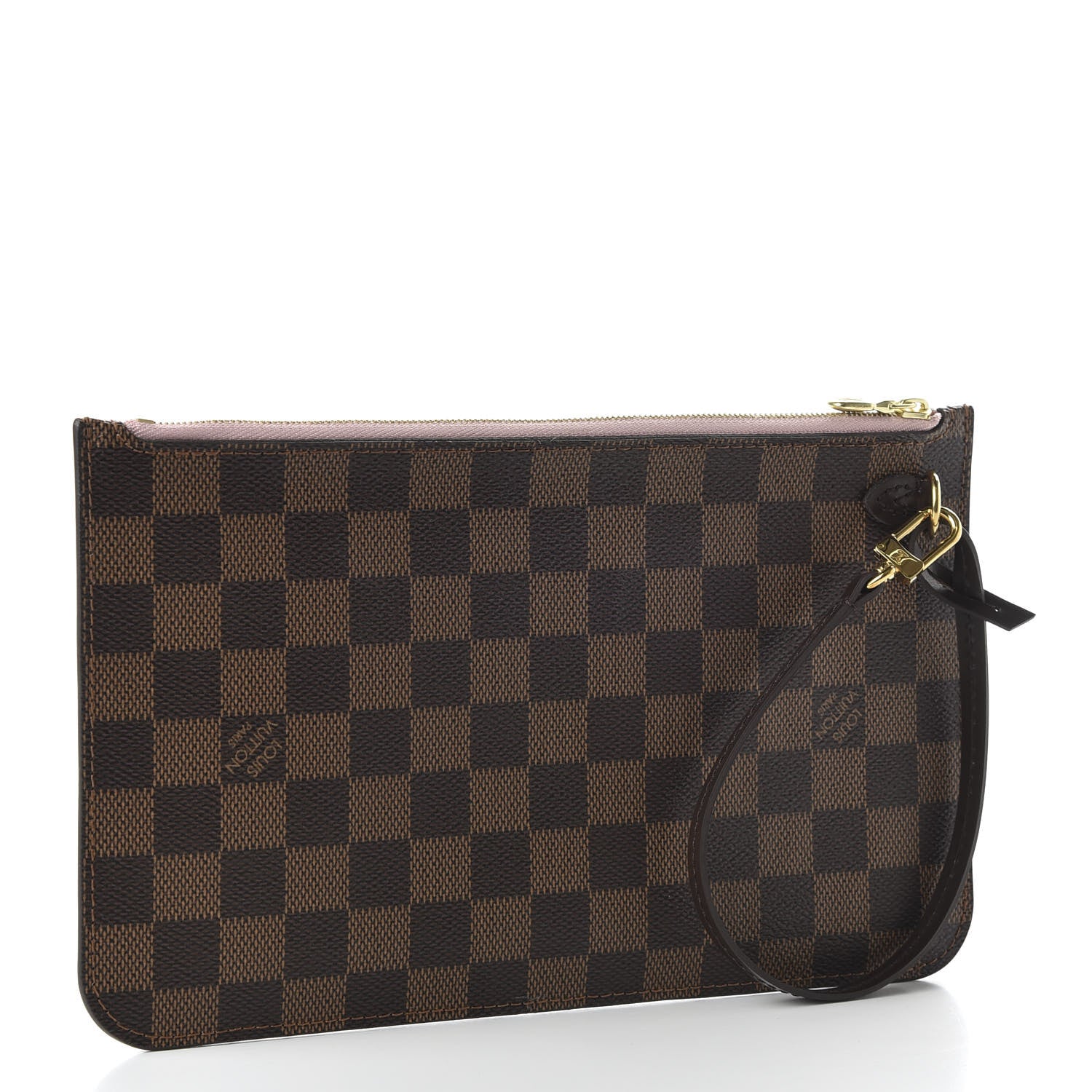 Louis Vuitton Damier Ebene Neverfull MM GM Pochette Rose Ballerine 3 of 9