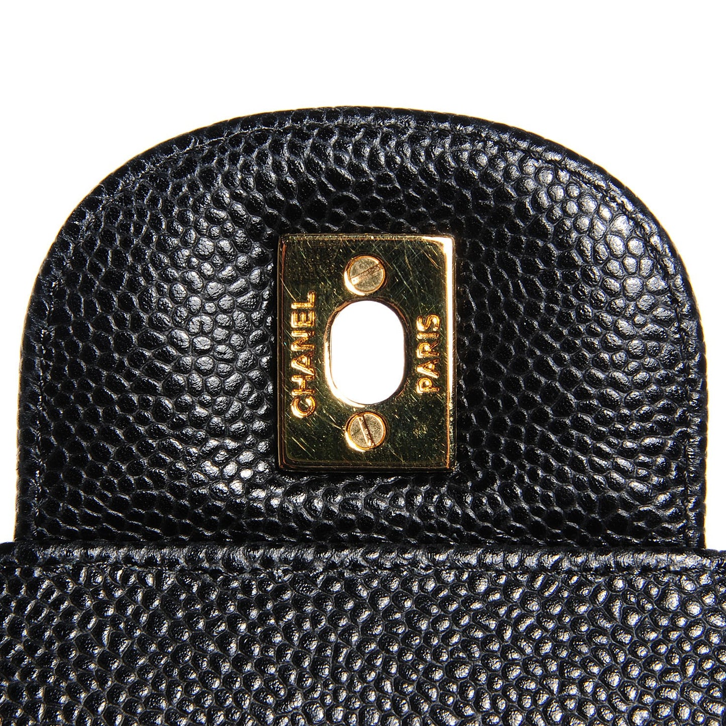 Caviar Quilted Maxi Double Flap Black