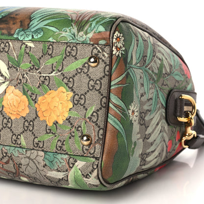 Gucci GG Supreme Monogram Tian Medium Boston Beige Multicolor New Acero 10 of 10
