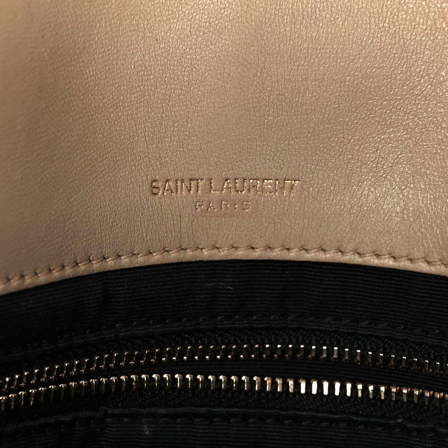 Saint Laurent Lambskin Patchwork Monogram Medium Jamie Beige 7 of 11