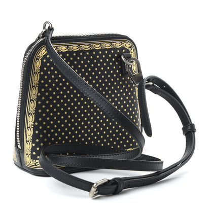 Gucci X SEGA Calfskin GUCCY Stars Mini Dome Shoulder Bag Black Gold 3 of 10