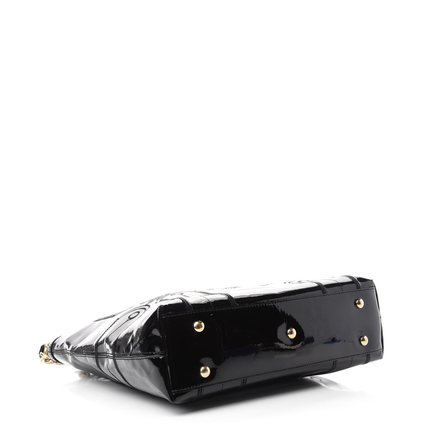 Versace Patent Medusa Tote Black 4 of 9