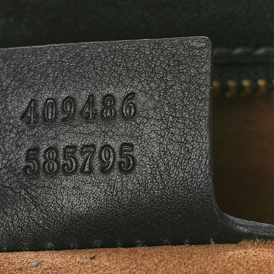 GG Supreme Monogram Calfskin Medium Padlock Shoulder Bag Beige Black Cuir