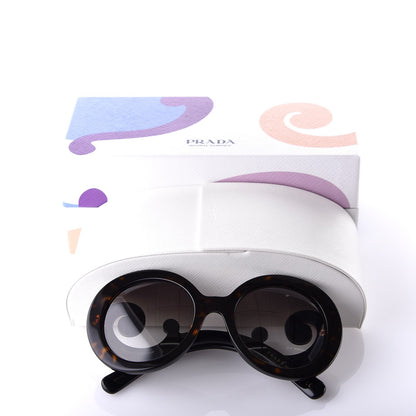 Prada Minimal Baroque Sunglasses SPR 08T Gradient Anthracite 8 of 8