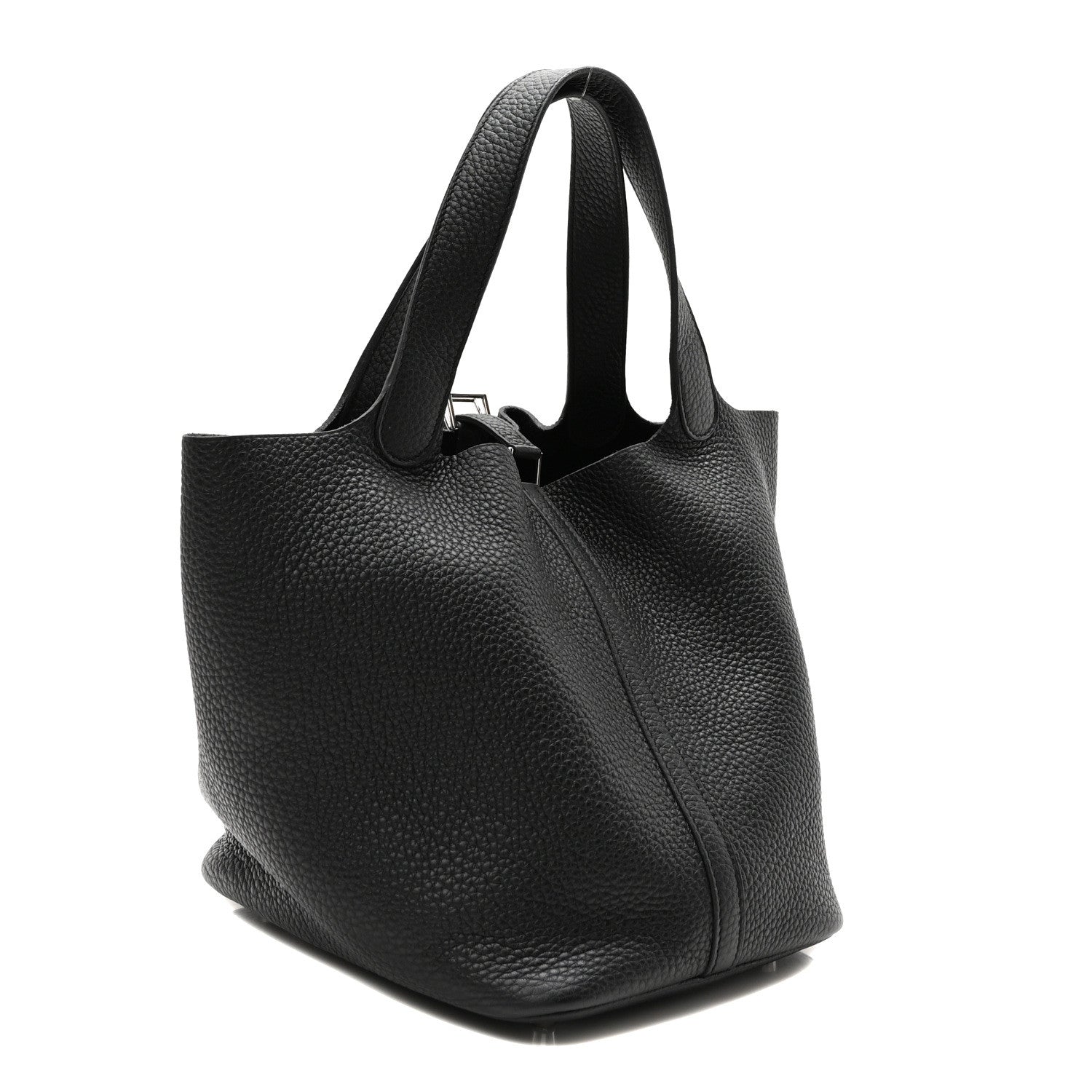 Hermes Taurillon Clemence Picotin Lock 22 MM Black 3 of 9