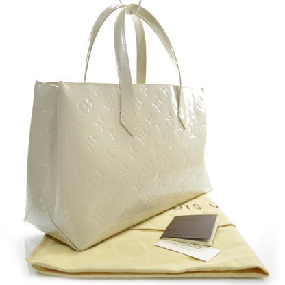 Louis Vuitton Vernis Wilshire PM Perle Pearl 2 of 8