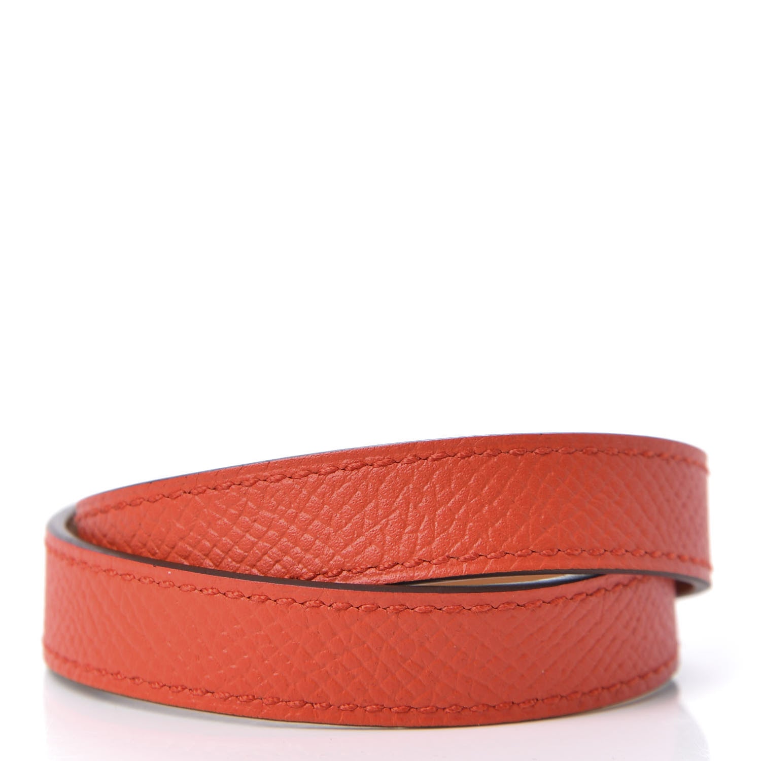 Hermes Epsom Kelly Double Tour Bracelet S Rose Jaipur 2 of 6