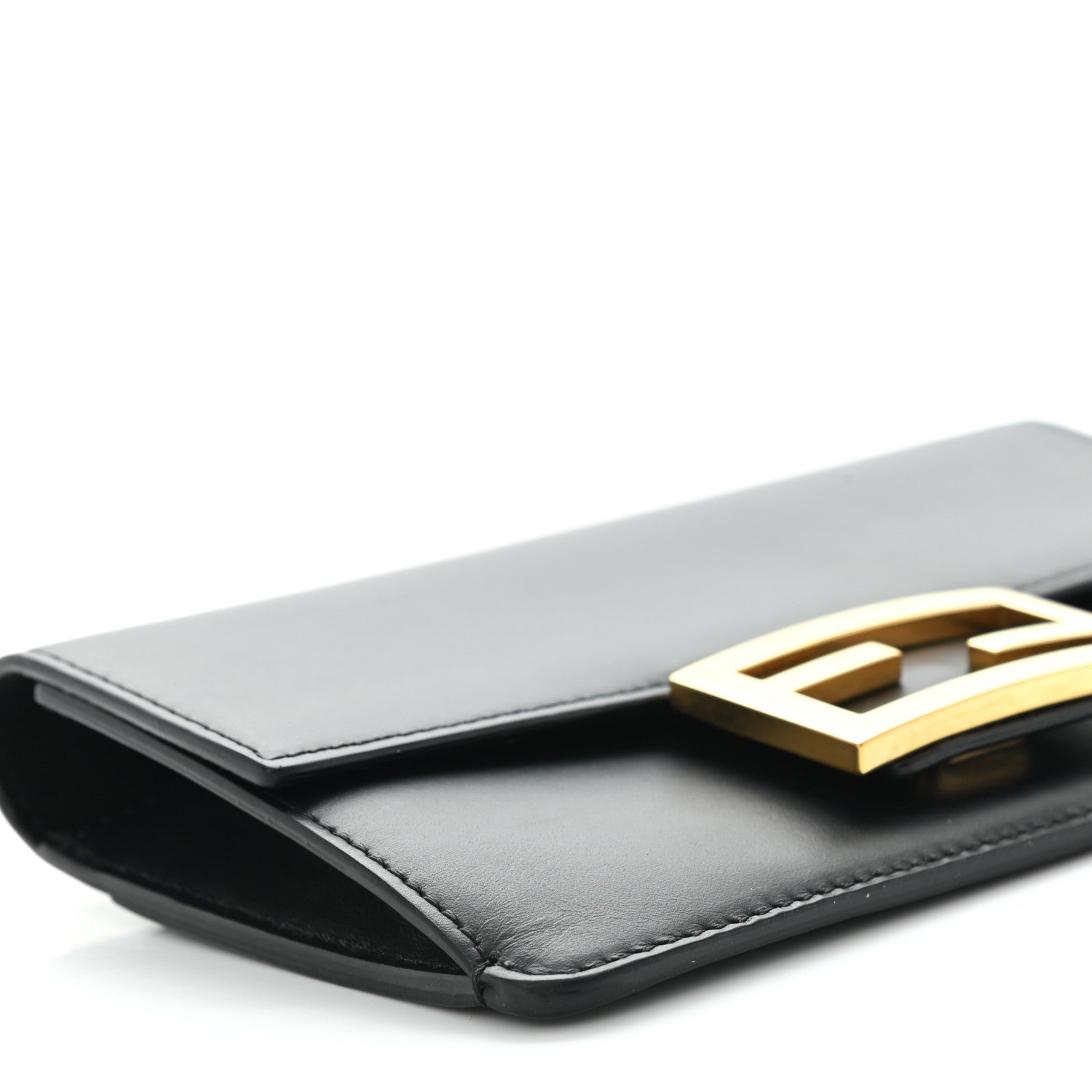 Fendi Vitello King Mini Flat Baguette Black 8 of 9