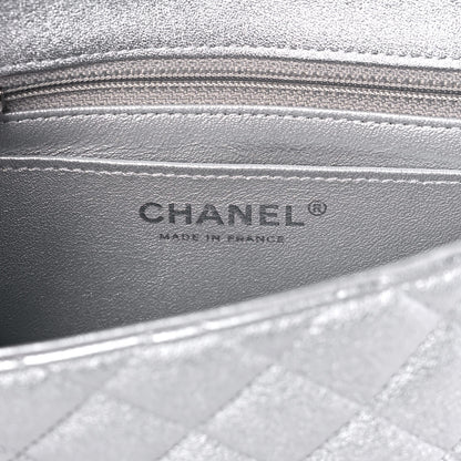 Chanel Metallic Lambskin Quilted Mini Square Flap Silver 6 of 10