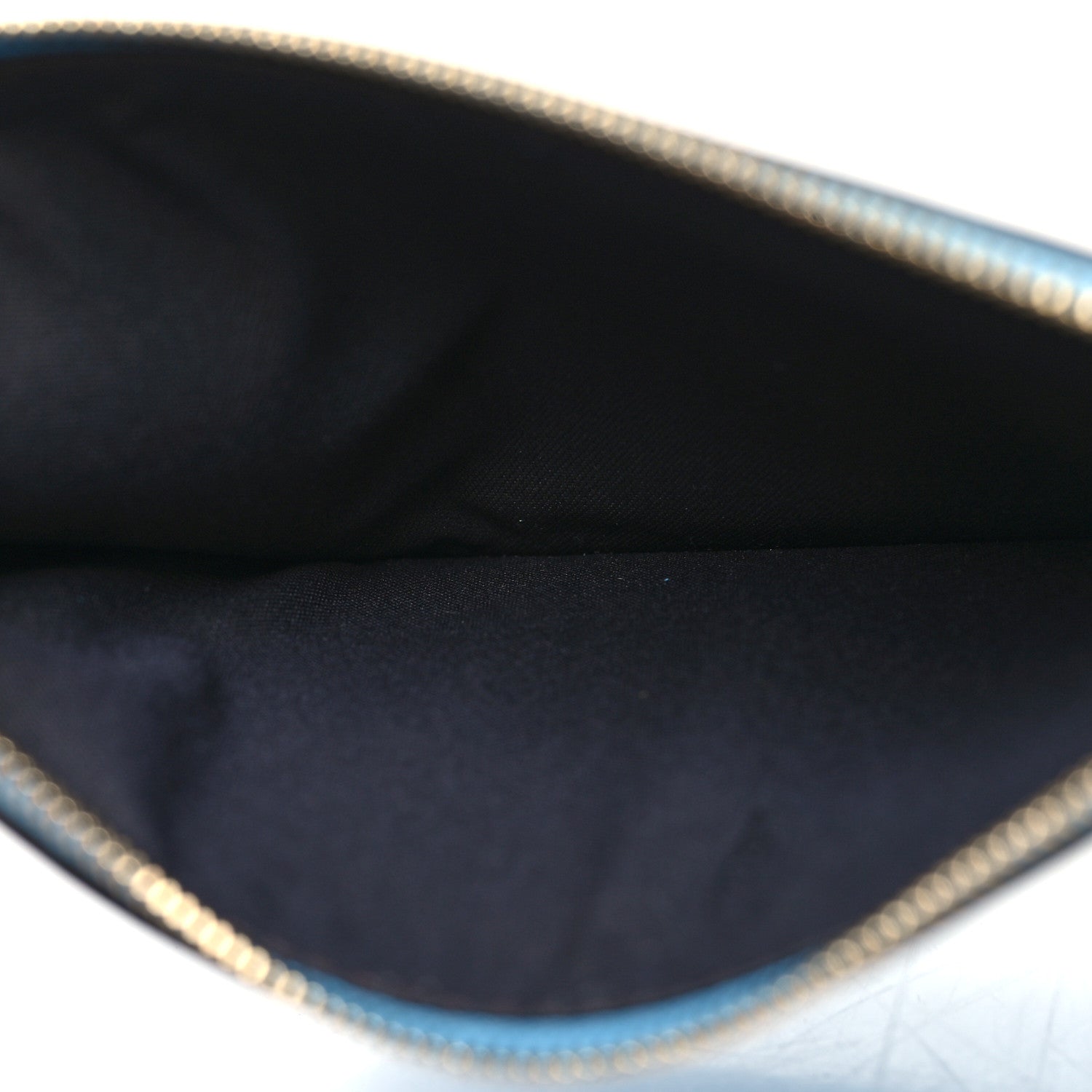 Fendi X SARAH COLEMAN Vitello Liberty Ceylon F is Fendi Micro FF Vertigo Embossed Envelope Wallet on Chain with Pouches Cyber Blue White 7 of 14