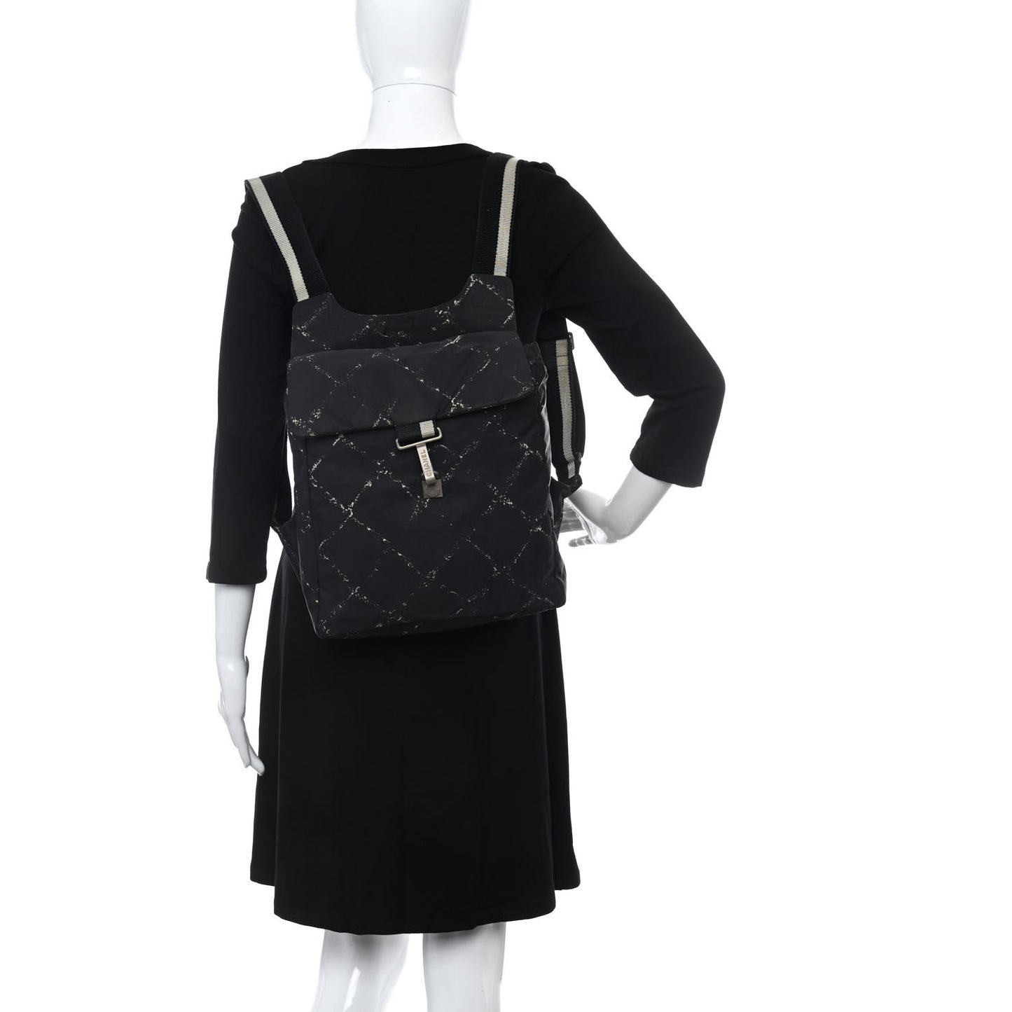 Nylon Travel Backpack Black