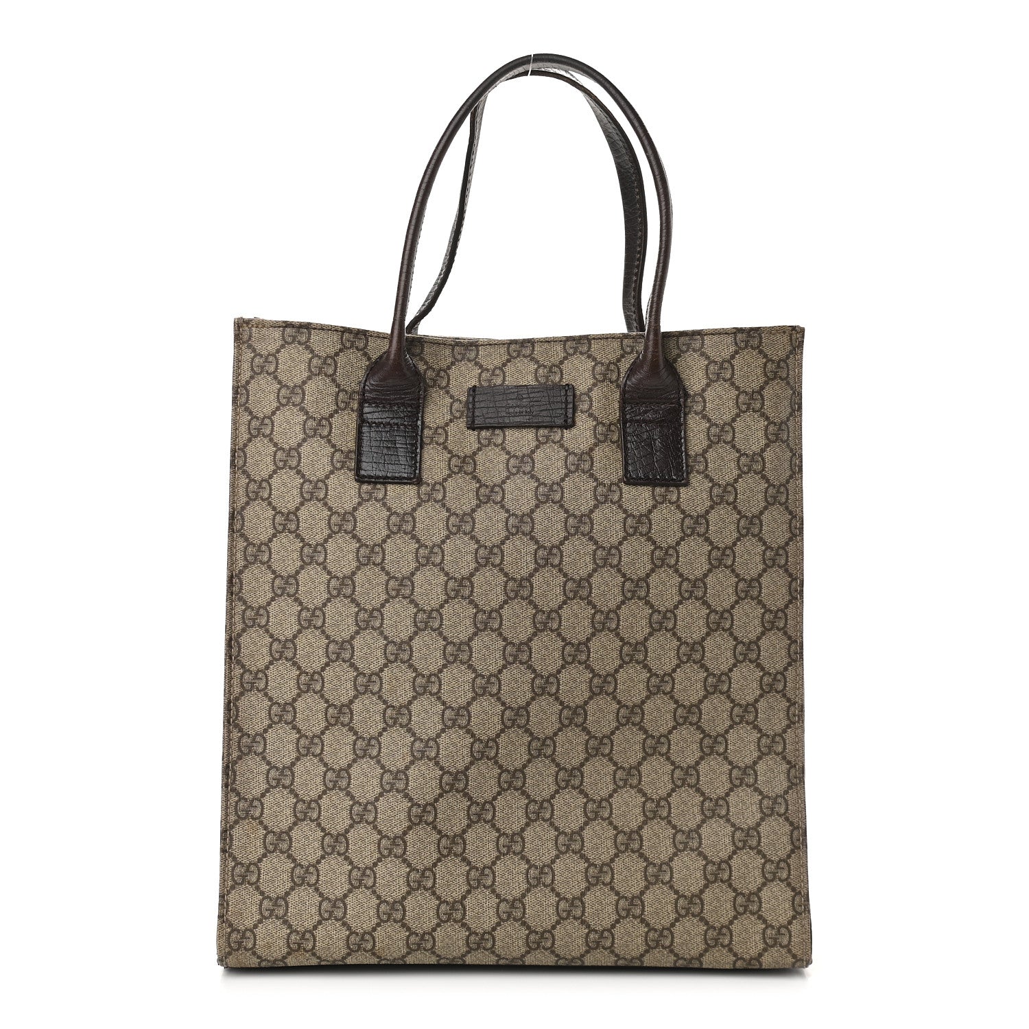 Gucci GG Plus Monogram Small Vertical Tote Dark Brown 1 of 13