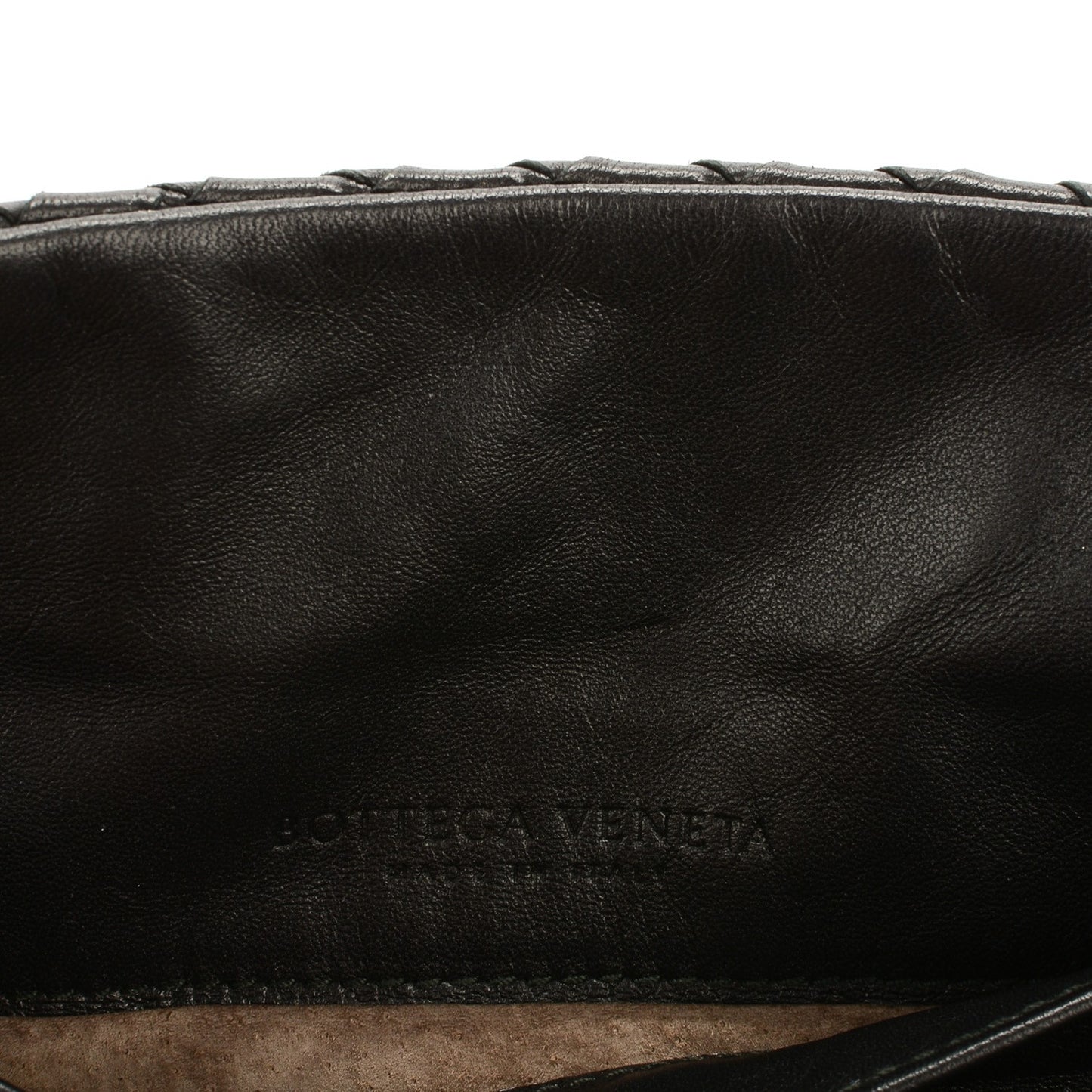 Nappa Intrecciato Small Chain Crossbody Black