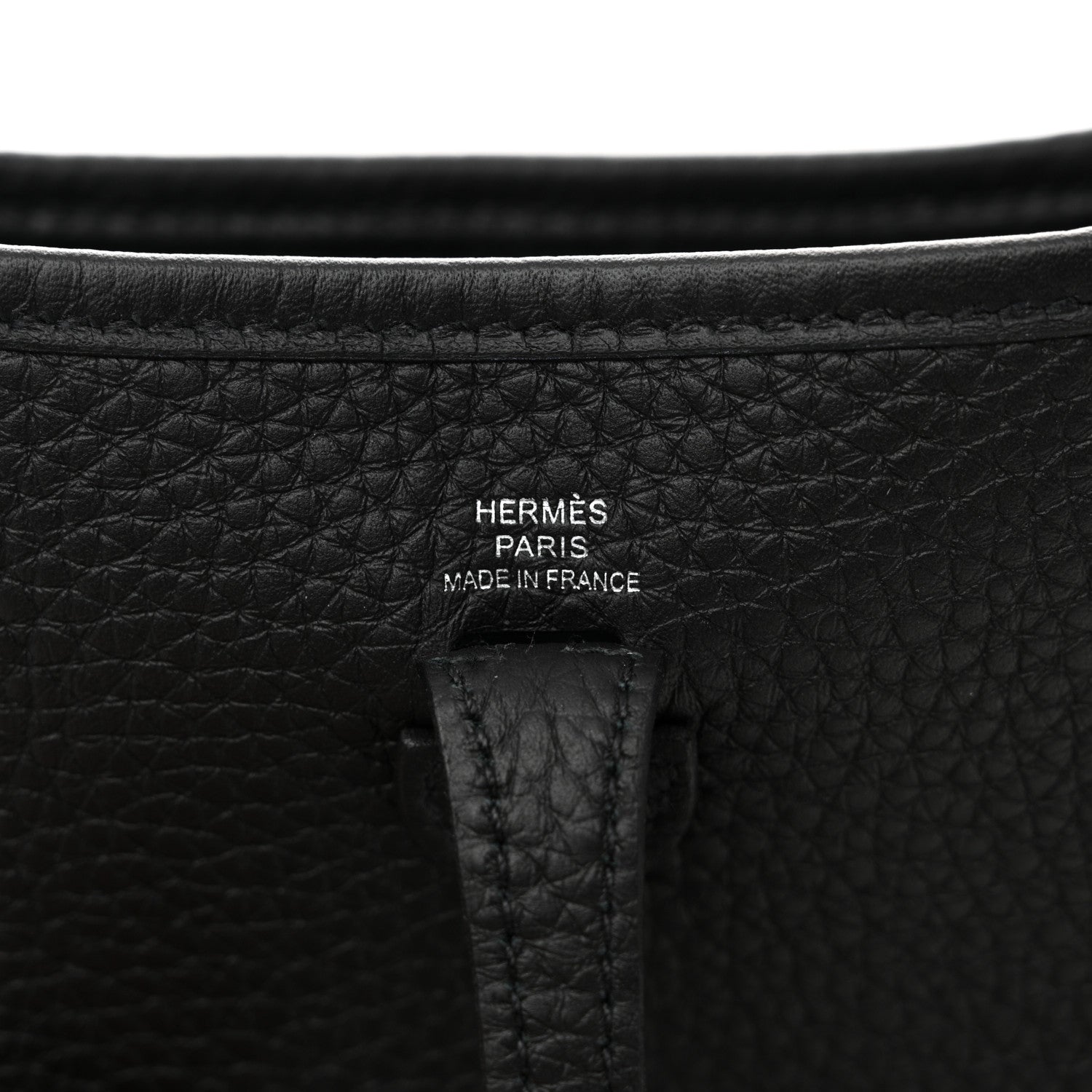 Hermes Taurillon Clemence Evelyne TPM Black 6 of 11