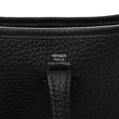Hermes Taurillon Clemence Evelyne TPM Black 6 of 11
