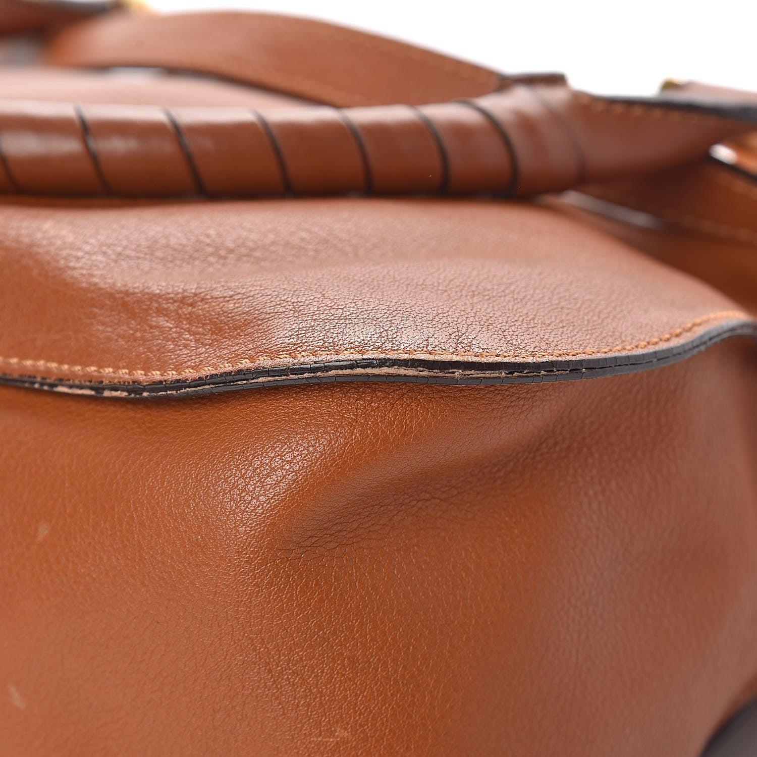 Chloe Calfskin Medium Marcie Satchel Tan 10 of 19