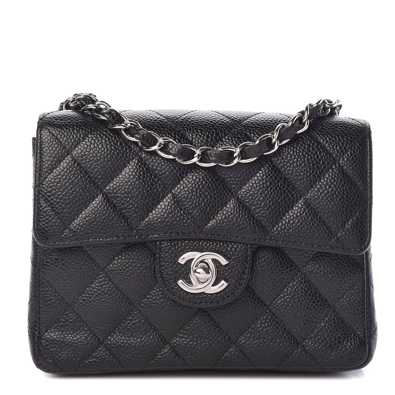 Chanel Caviar Quilted Mini Square Flap Black 1 of 12