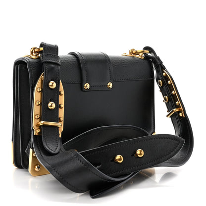 Prada City Calf Saffiano Cahier Bag Black 3 of 9