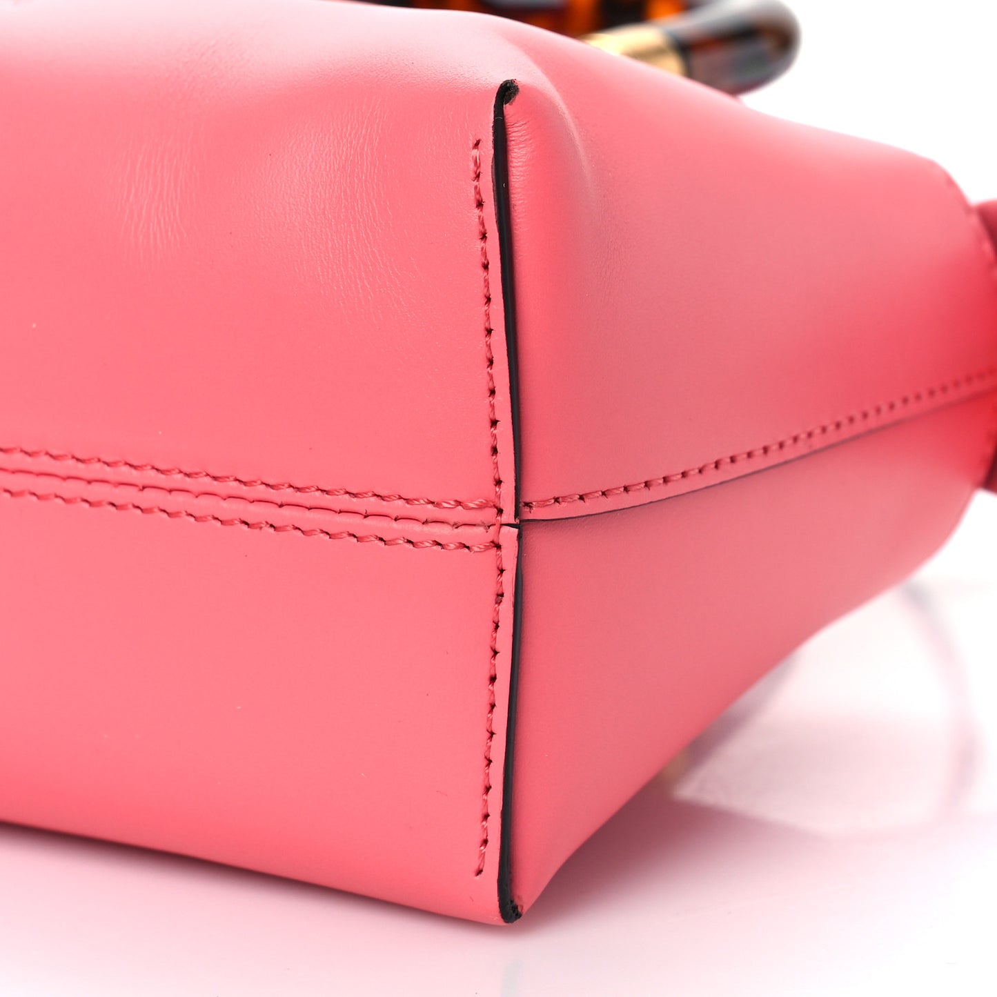 Vitello King Plexiglass Logo Embossed Mini By The Way Top Handle Boston Bag Pink Dalia