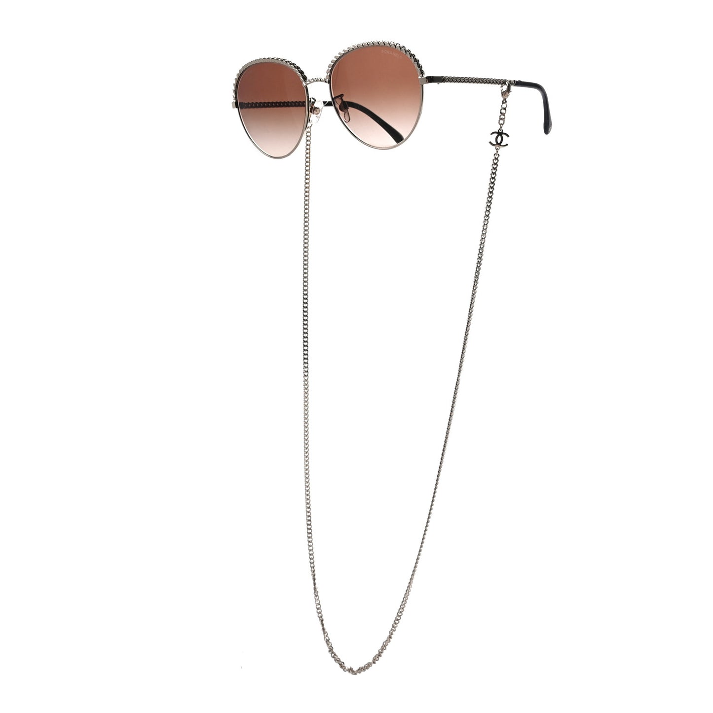 Chain Pantos Sunglasses 4242 Gold Brown