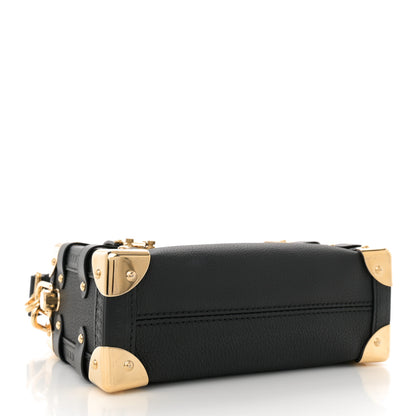 Louis Vuitton Grained Calfskin Side Trunk PM Black 4 of 9