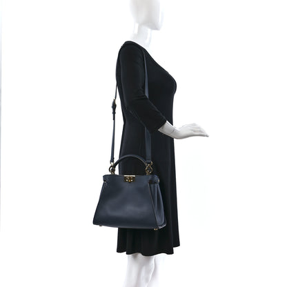 Fendi Vitello Tahiti Nappa Medium Peekaboo Iconic Essentially Satchel Notturno Grigio Polvere Nebula 2 of 8